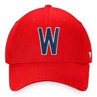 Casquette réglable Fanatics Red Washington Senators Cooperstown Collection Core pour hommes