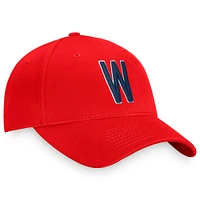 Casquette réglable Fanatics Red Washington Senators Cooperstown Collection Core pour hommes