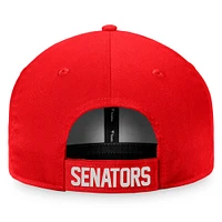 Casquette réglable Fanatics Red Washington Senators Cooperstown Collection Core pour hommes