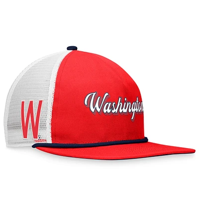 Men's Fanatics Red Washington Senators Heritage Golfer Snapback Hat