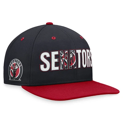 Casquette snapback Nike Collection Cooperstown des Washington Senators pour homme, bleu marine