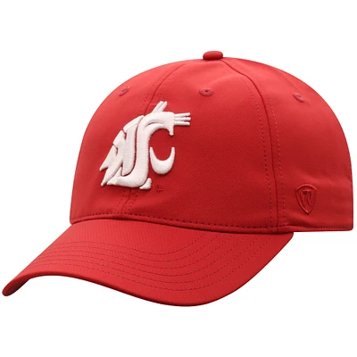 Men's Top of the World  Crimson Washington State Cougars Victory Trainer Adjustable Hat