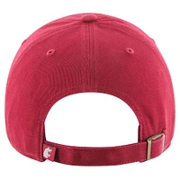 Casquette ajustable '47 Crimson Washington State Cougars Clean Up pour hommes