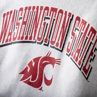 Men's Champion Gray Washington State Cougars Arch Over Logo Reverse Weave Pullover Sweatshirt