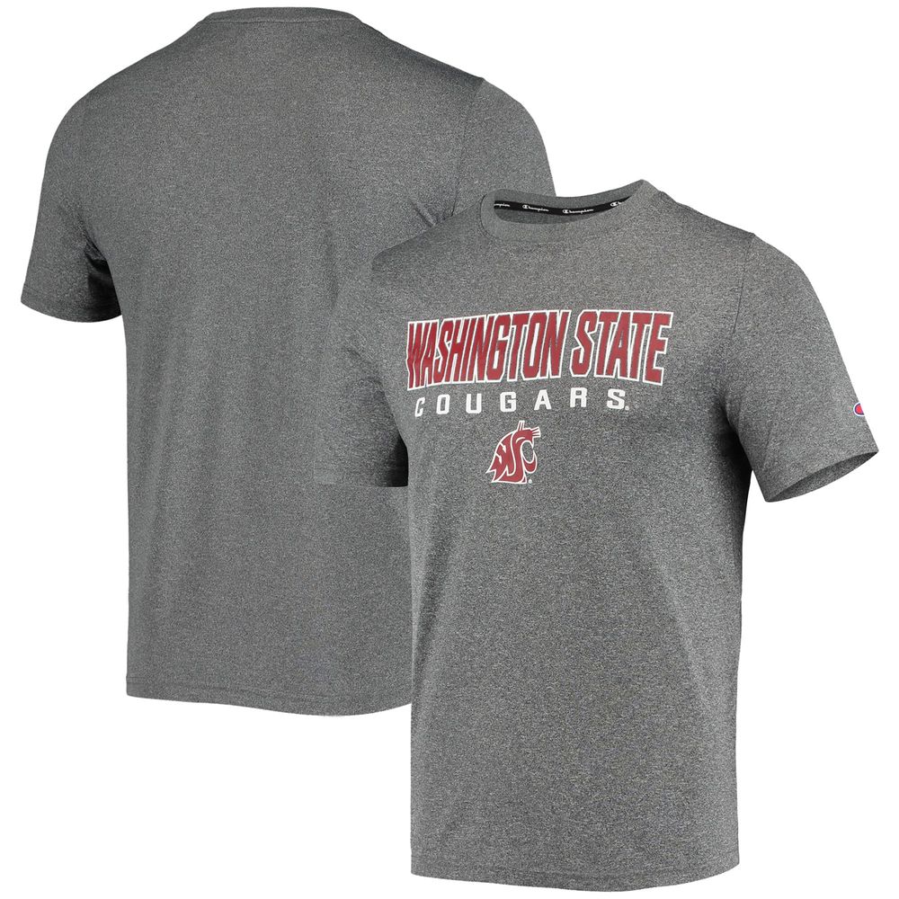 Men's Champion Gray Washington State Cougars Stack T-Shirt