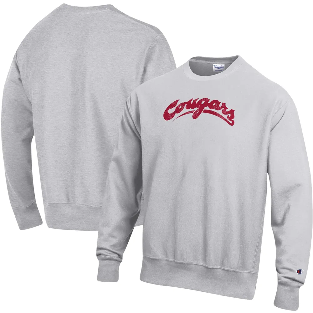 Sweat-shirt à armure inversée avec logo Vault des Cougars de l'État Washington, gris chiné, pour homme