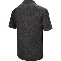 Men's Colosseum Black Washington State Cougars Down Swing Polo