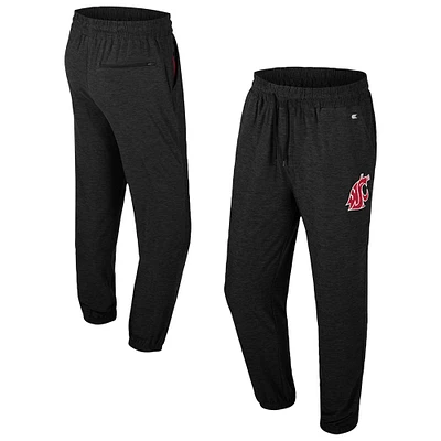 Men's Colosseum Black Washington State Cougars Revolution Jogger Pants