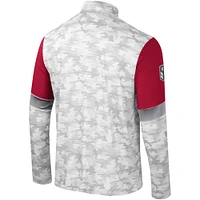 Men's Colosseum  Camo Washington State Cougars OHT Military Appreciation Tomahawk Quarter-Zip Windshirt