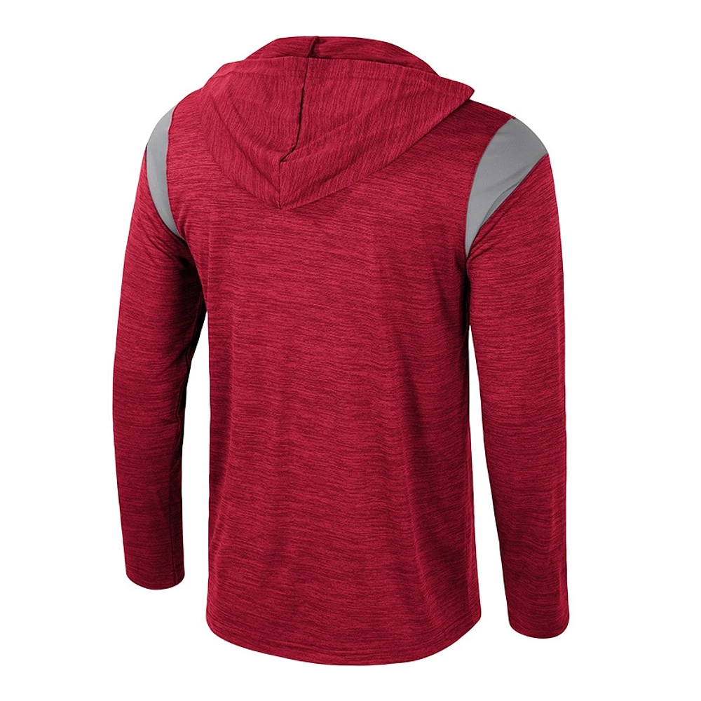 Coupe-vent à demi-zip Dozer pour homme Colosseum Cardinal Washington State Cougars