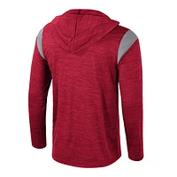 Men's Colosseum Cardinal Washington State Cougars Dozer Half-Zip Windshirt