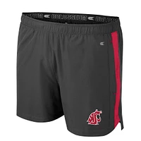 Men's Colosseum Charcoal Washington State Cougars Langmore Shorts