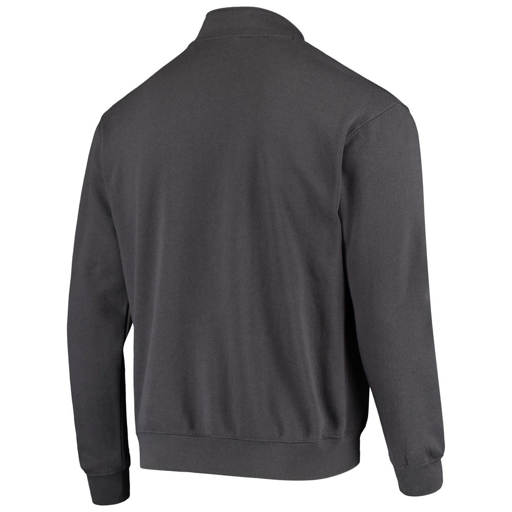 Men's Colosseum Charcoal Washington State Cougars Tortugas Logo Quarter-Zip Jacket