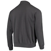 Men's Colosseum Charcoal Washington State Cougars Tortugas Logo Quarter-Zip Jacket