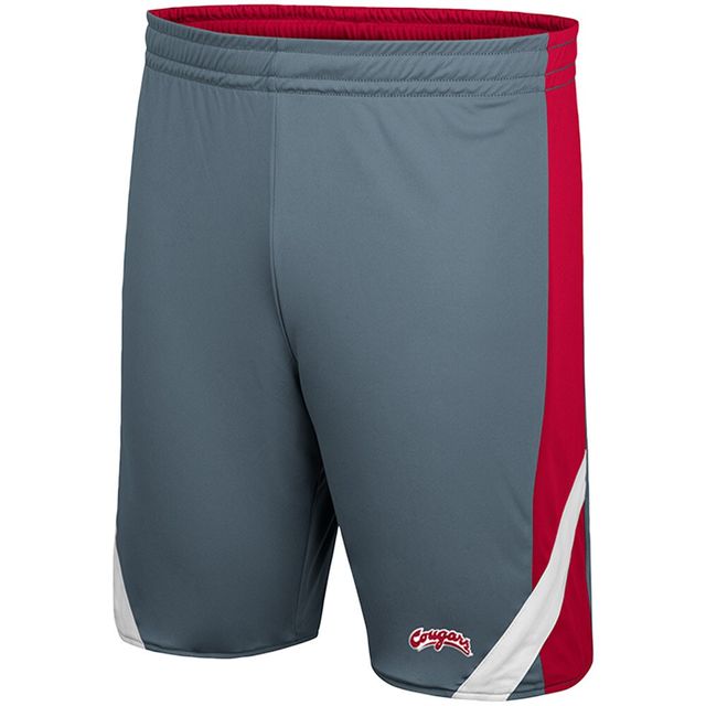 Short réversible pour hommes Colosseum Crimson/Gris Washington State Cougars Am I Wrong