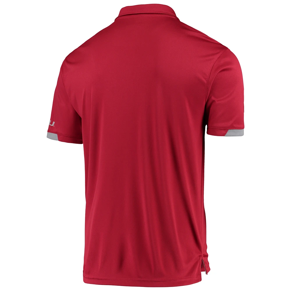 Men's Colosseum Crimson Washington State Cougars Santry Lightweight Polo