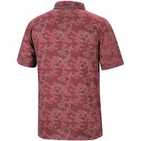 Men's Colosseum Crimson Washington State Cougars Speedman Polo