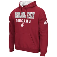 Sweat à capuche Colosseum Crimson Washington State Cougars Sunrise pour homme