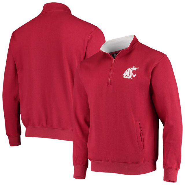 Colosseum Crimson Washington State Cougars Tortugas Logo Quarter-Zip Jacket pour homme