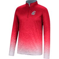 Men's Colosseum Crimson Washington State Cougars Walter Quarter-Zip Windshirt