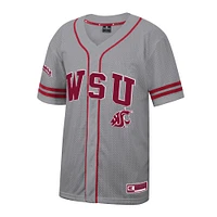 Men's Colosseum Gray Washington State Cougars Free Spirited Baseball Jersey