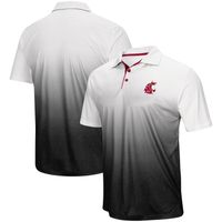 Men's Colosseum Gray Washington State Cougars Magic Team Logo Polo