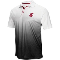 Men's Colosseum Gray Washington State Cougars Magic Team Logo Polo