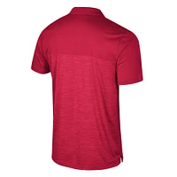 Men's Colosseum Red Washington State Cougars Langmore Polo