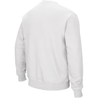 Colosseum White Washington State Cougars Arch & Logo Crew Neck Sweat-shirt pour homme