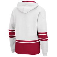 Men's Colosseum White Washington State Cougars Lace Up 3.0 Pullover Hoodie