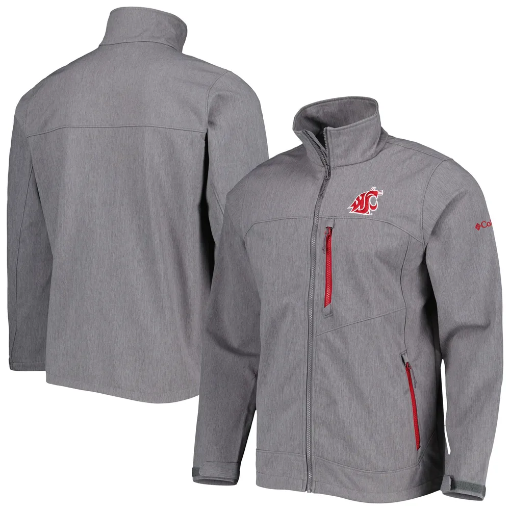 Columbia Gris Washington State Cougars Ascender II Veste entièrement zippée pour homme