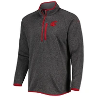Men's Columbia Gray Washington State Cougars Canyon Point Raglan Half-Zip Top