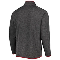 Men's Columbia Gray Washington State Cougars Canyon Point Raglan Half-Zip Top