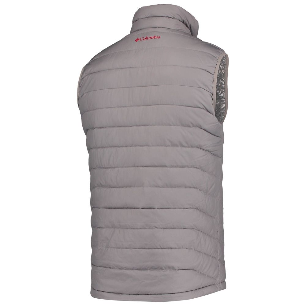 Men's Columbia Gray Washington State Cougars Powder Lite Omni-Heat Reflective Full-Zip Vest