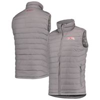 Men's Columbia Gray Washington State Cougars Powder Lite Omni-Heat Reflective Full-Zip Vest