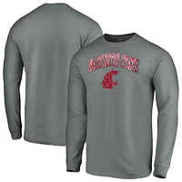 T-shirt à manches longues Fanatics Charcoal Washington State Cougars Campus pour hommes