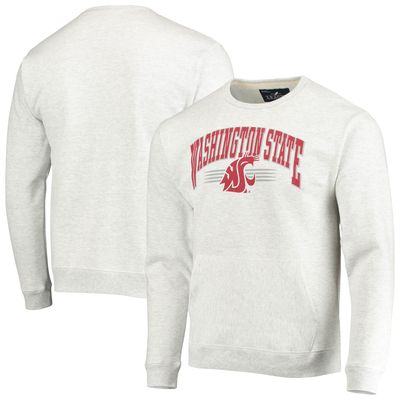 Women's League Collegiate Wear Heather Gray Louisville Cardinals Victory Springs Tri-Blend Fleece Pullover Sweatshirt Size: Medium