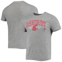 Men's League Collegiate Wear Heathered Gray Washington State Cougars Upperclassman Reclaim Recycled Jersey T-Shirt