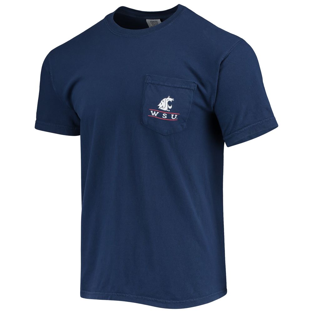 Men's Navy Washington State Cougars Campus Americana T-Shirt