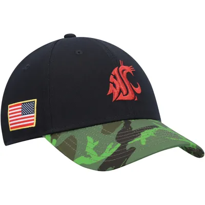 Washington State Cougars Nike Veterans Day 2Tone Legacy91 Adjustable Hat - Black/Camo