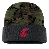 Bonnet en tricot à revers camouflage Nike pour homme Washington State Cougars Military Appreciation