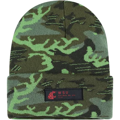 Washington State Cougars Nike Veterans Day Cuffed Knit Hat - Camo