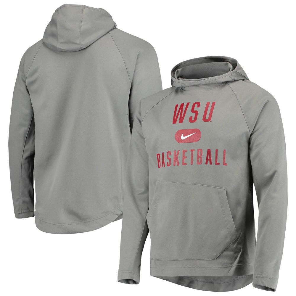 Men's Nike Charcoal Washington State Cougars Spotlight Performance Raglan Pullover Hoodie