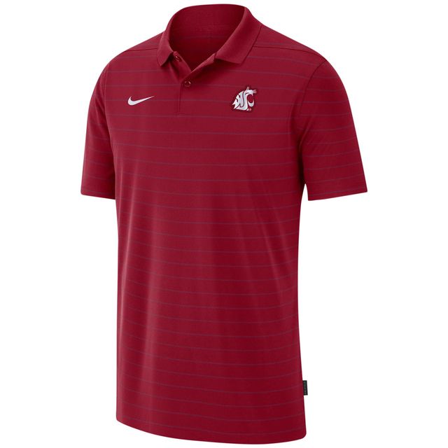 Polo de performance Nike Crimson Washington State Cougars pour hommes, victoire début saison 2021