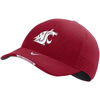 Nike Crimson Washington State Cougars 2022 Sideline Classic99 Swoosh Performance Flex Casquette pour homme