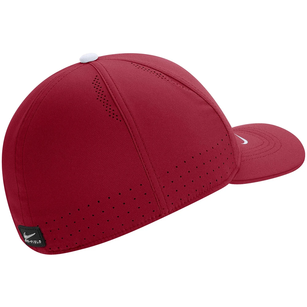 Men's Nike Crimson Washington State Cougars 2022 Sideline Classic99 Swoosh Performance Flex Hat