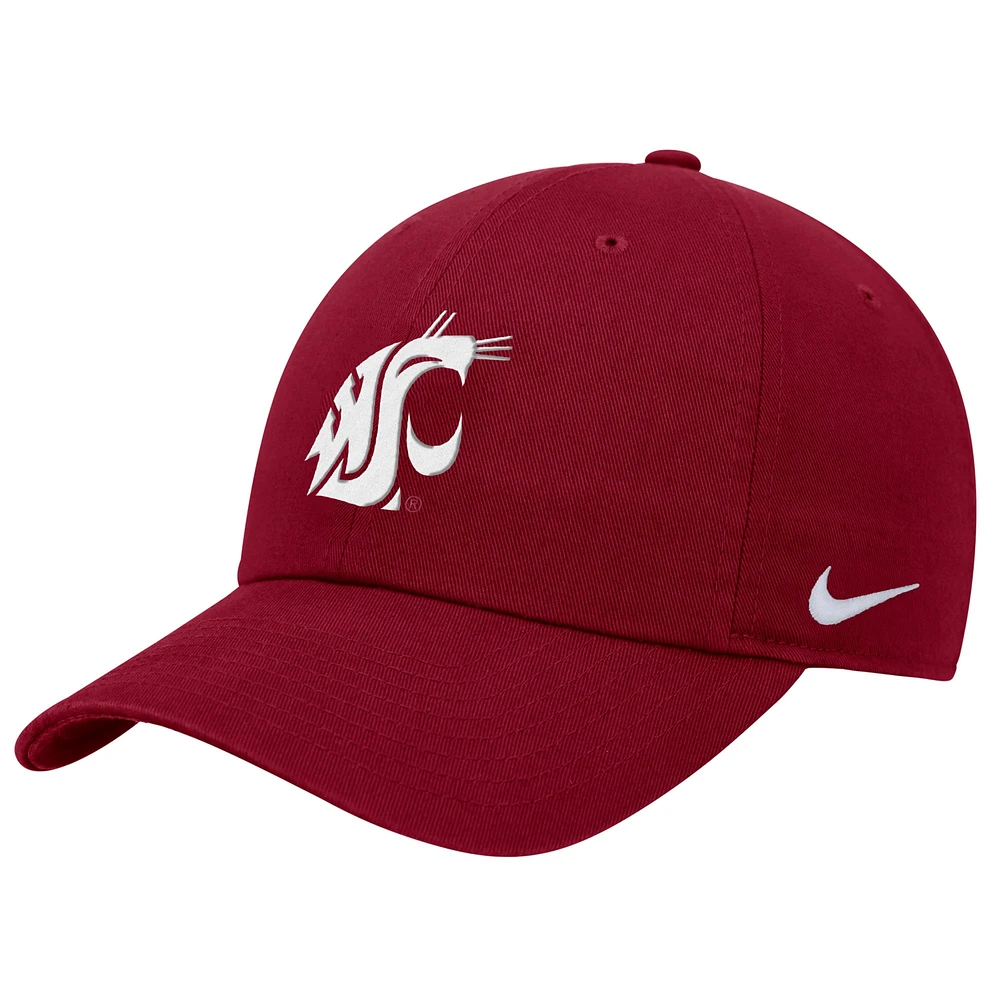 Men's Nike  Crimson Washington State Cougars Club Adjustable Hat