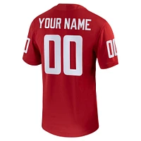 Men's Nike  Crimson Washington State Cougars Football Custom Game Jersey