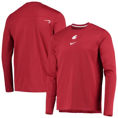 Washington State Cougars Nike Football Performance Pullover Sweatshirt - Crimson