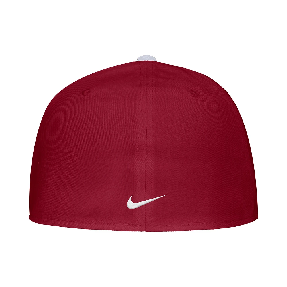 Men's Nike Crimson Washington State Cougars On-Field Baseball Performance Fitted Hat